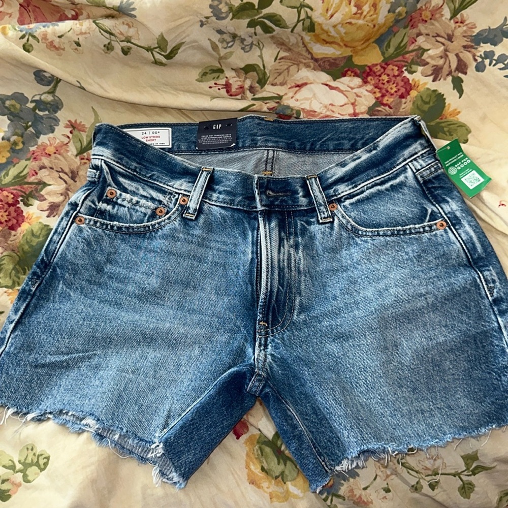 Low Stride Medium Wash Denim Shorts